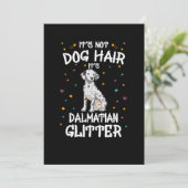 Het is geen hond van zijn Dalmatische glitter Kaart (Staand voorkant)
