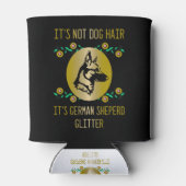 Het is geen hondenhaar, het is Duitse herder glitt Blikjeskoeler (Achterkant)