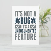 Het is geen insect. bedankkaart (Staand voorkant)