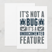 Het is geen insect. bedankkaart (Voorkant / Achterkant)