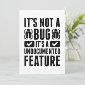 Het is geen insect. bedankkaart (Staand voorkant)