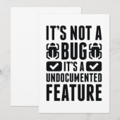 Het is geen insect. bedankkaart (Voorkant / Achterkant)