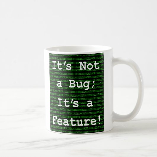 Het is geen insect, het is een eigenschap! koffiemok (Rechts)