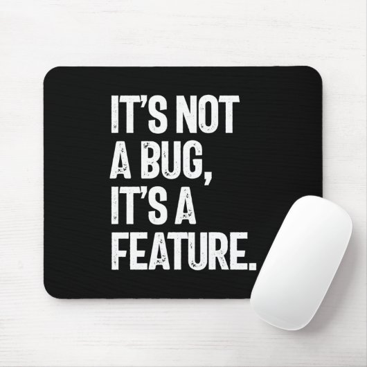 Het is geen insect, het is een eigenschap muismat (Met muis)