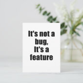 Het is geen insect maar een eigenschap briefkaart (Staand voorkant)