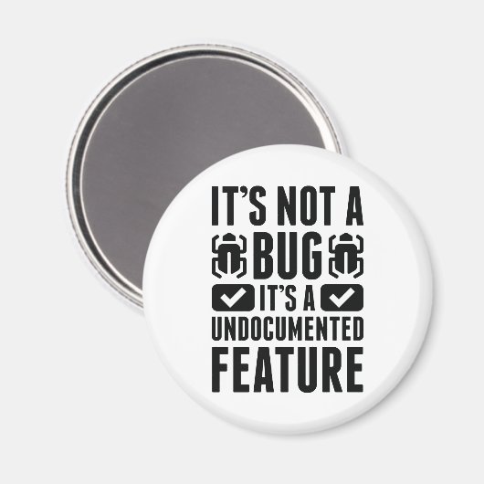 Het is geen insect. magneet (Voorkant / Achterkant)