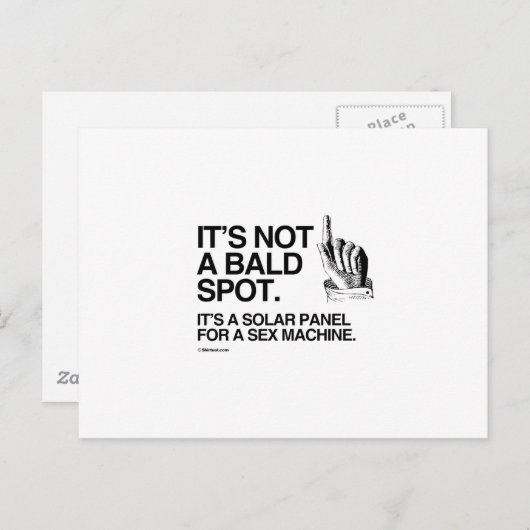 HET IS GEEN KALE PLEK BRIEFKAART (Voorkant / Achterkant)