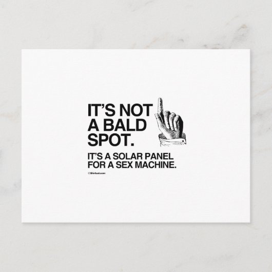 HET IS GEEN KALE PLEK BRIEFKAART (Voorkant)