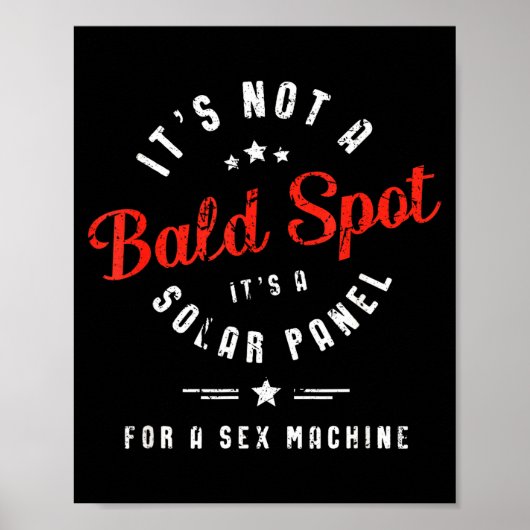 Het Is Geen Kale Plek Zonnepaneel Poster (Voorkant)