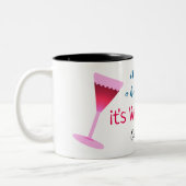 Het is geen kater, het is wijngriep. Gepersonalise Tweekleurige Koffiemok (Links)