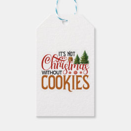 Het is geen kerst zonder koekjes cadeaulabel