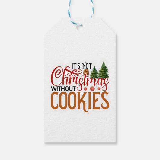 Het is geen kerst zonder koekjes cadeaulabel (Achterkant)