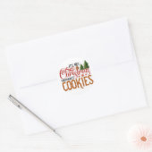 Het is geen kerst zonder koekjes ronde sticker (Envelop)