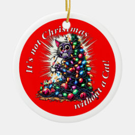 Het is geen Kerstmis | dubbelzijdig Keramisch Ornament