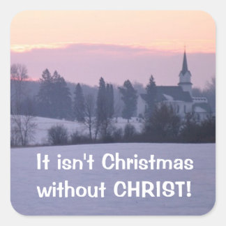 Het is geen Kerstmis Vierkante Sticker