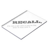 Het is geen lang verhaal als je de eerste bent notitieboek (Linkerzijde)