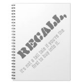 Het is geen lang verhaal als je de eerste bent notitieboek (Voorkant)