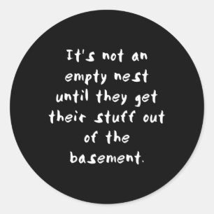 Het is geen lege Nest Empter Nester ouder Ronde Sticker