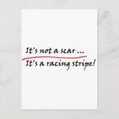 Het is geen litteken... Het is een racestreep! Briefkaart (Voorkant)
