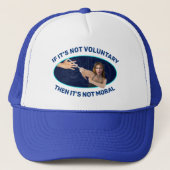 Het is geen morele Trucker Hat Trucker Pet (Voorkant)