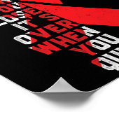 Het is geen ondersteuning voor bewustwording van s poster (Hoek)