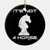 Het is geen paardenschotel. keramisch ornament (Voorkant)