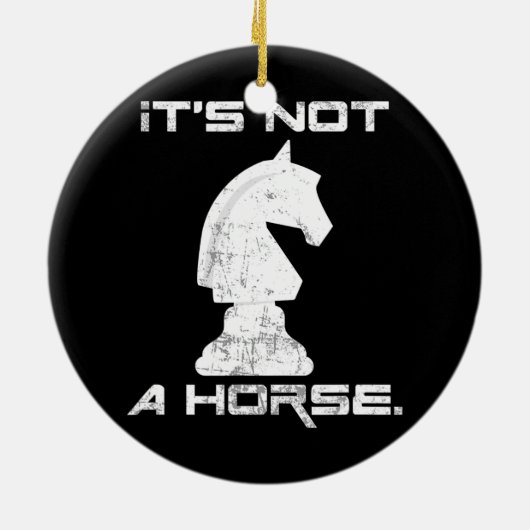 Het is geen paardenschotel. keramisch ornament (Achterkant)