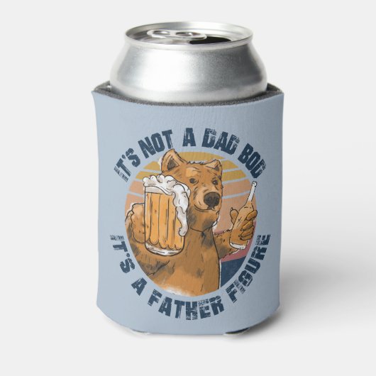 Het is geen Pap Bod Funny Beer Blikjeskoeler (Blikje Achterkant)