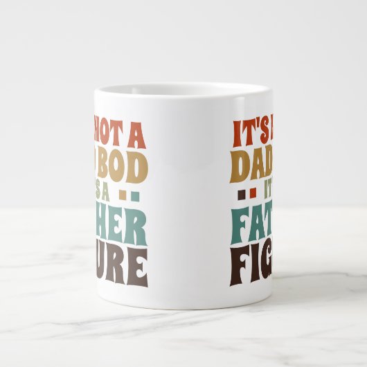 Het is geen pap, het is een vaderdag. grote koffiekop (Voorkant)