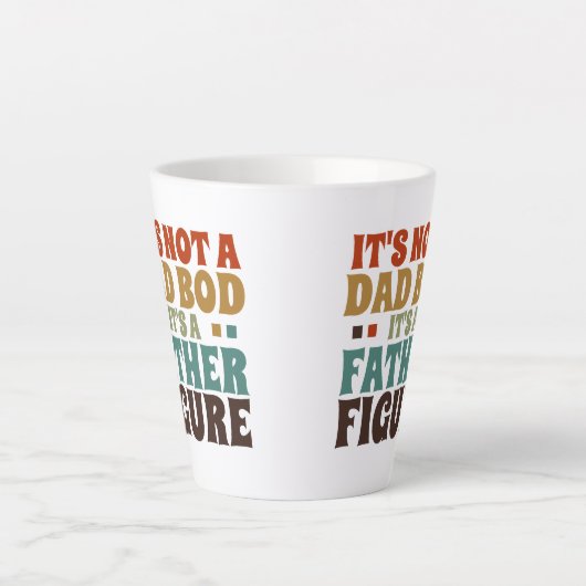 Het is geen pap, het is een vaderdag. latte mok (Voorkant)