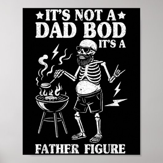 Het is geen papa, het is een vaderfiguur, grappig poster (Voorkant)
