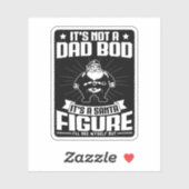 Het is geen papa lichaam, het is een kerstman figu sticker (Vel)