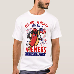 Het is geen partij tot de vrouw uit komt t-shirt