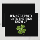 Het is geen partij tot het Ierse Show opstaat Kaart (Voorkant / Achterkant)