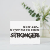 Het is geen pijn... briefkaart (Staand voorkant)