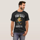 Het Is Geen Pimp Loop Het Is Jicht Grappige Kikker T-shirt (Voorkant volledig)