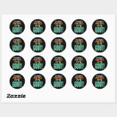 Het is geen Pimp-loop Het is jicht Ronde Sticker (Vel)