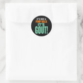 Het is geen Pimp-loop Het is jicht Ronde Sticker (Tas)