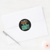 Het is geen Pimp-loop Het is jicht Ronde Sticker (Envelop)