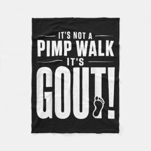 Het is geen Pimp Walk Het is Jicht T-Shirt3 Fleece Deken