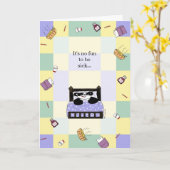 Het is geen pret die ziek zijn - word goed kaart (Gele Bloem)