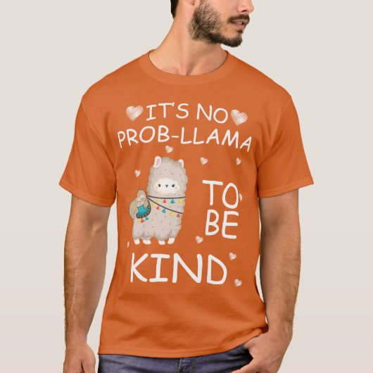 het is geen prob , lama , die een dag van eenheid  t-shirt (Voorkant)