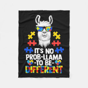Het is geen prob-lama om anders te zijn dan autism fleece deken