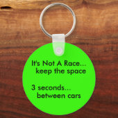 Het is geen Race... hou de ruimte, Sleutelhanger (Voorkant)