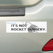 Het is geen raket sugery bumpersticker (Op auto)