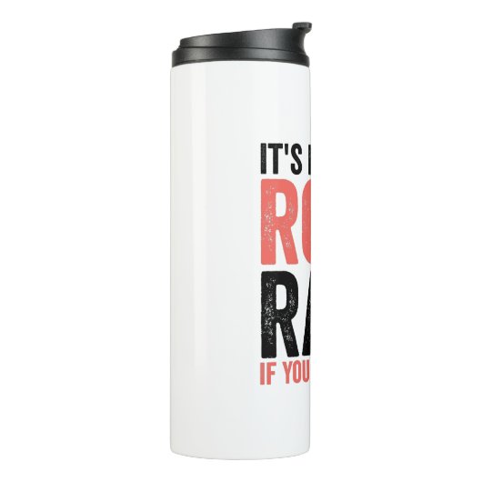 Het is geen Road Rage als je Sirenes hebt Thermosbeker (Gedraaid links)