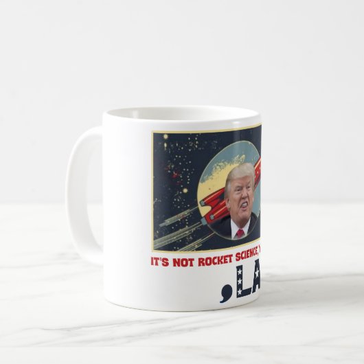 Het is geen rocket science - het is Comma La Koffiemok (Voorkant links)