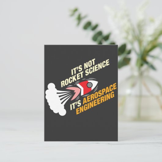 Het is geen Rocket Science Het is ruimtevaarttechn Briefkaart (Staand voorkant)