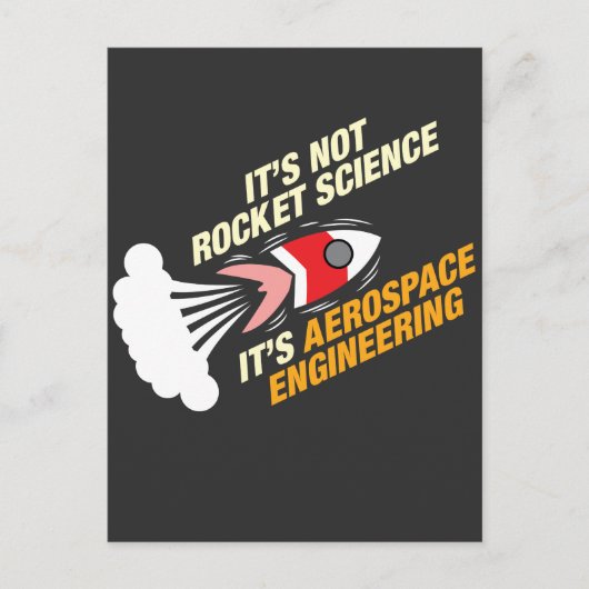 Het is geen Rocket Science Het is ruimtevaarttechn Briefkaart (Voorkant)