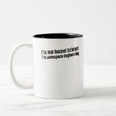 Het is geen Rocket Science Het is ruimtevaarttechn Tweekleurige Koffiemok (Links)